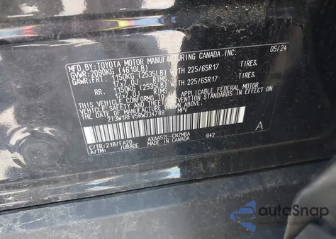 2024 Toyota Rav4 Xle из США, поврежденный, VIN 2T3W1RFV5RW334788